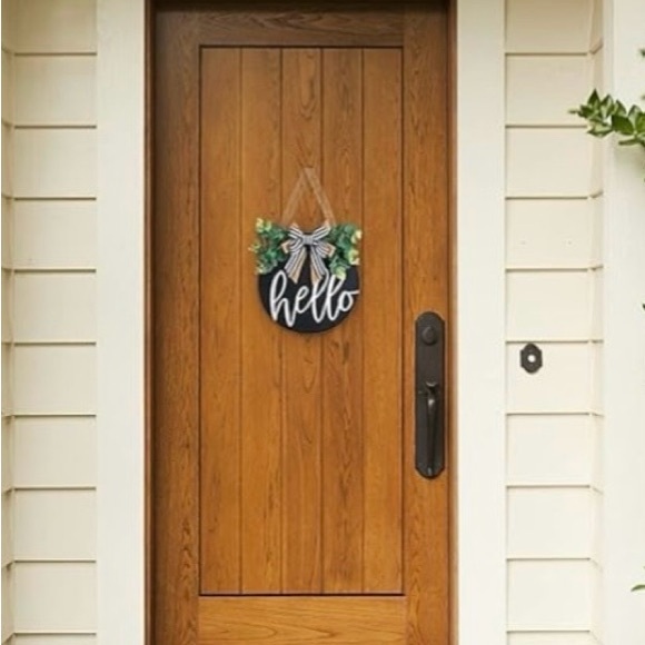 Dahey Hello Sign for Front Door Decor Wreath - Picture 3 of 3